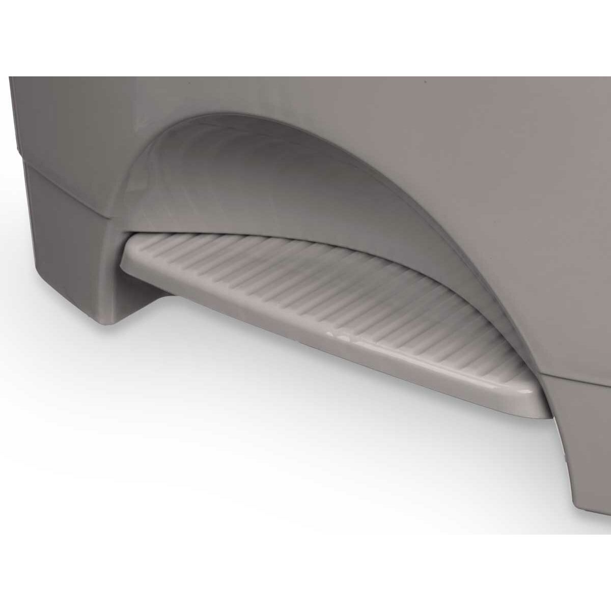 Pedaalemmer Grijs Plastic 30 L (4 Stuks)